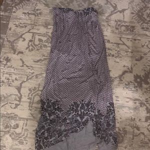 Free People printed maxi wrap skirt size small.